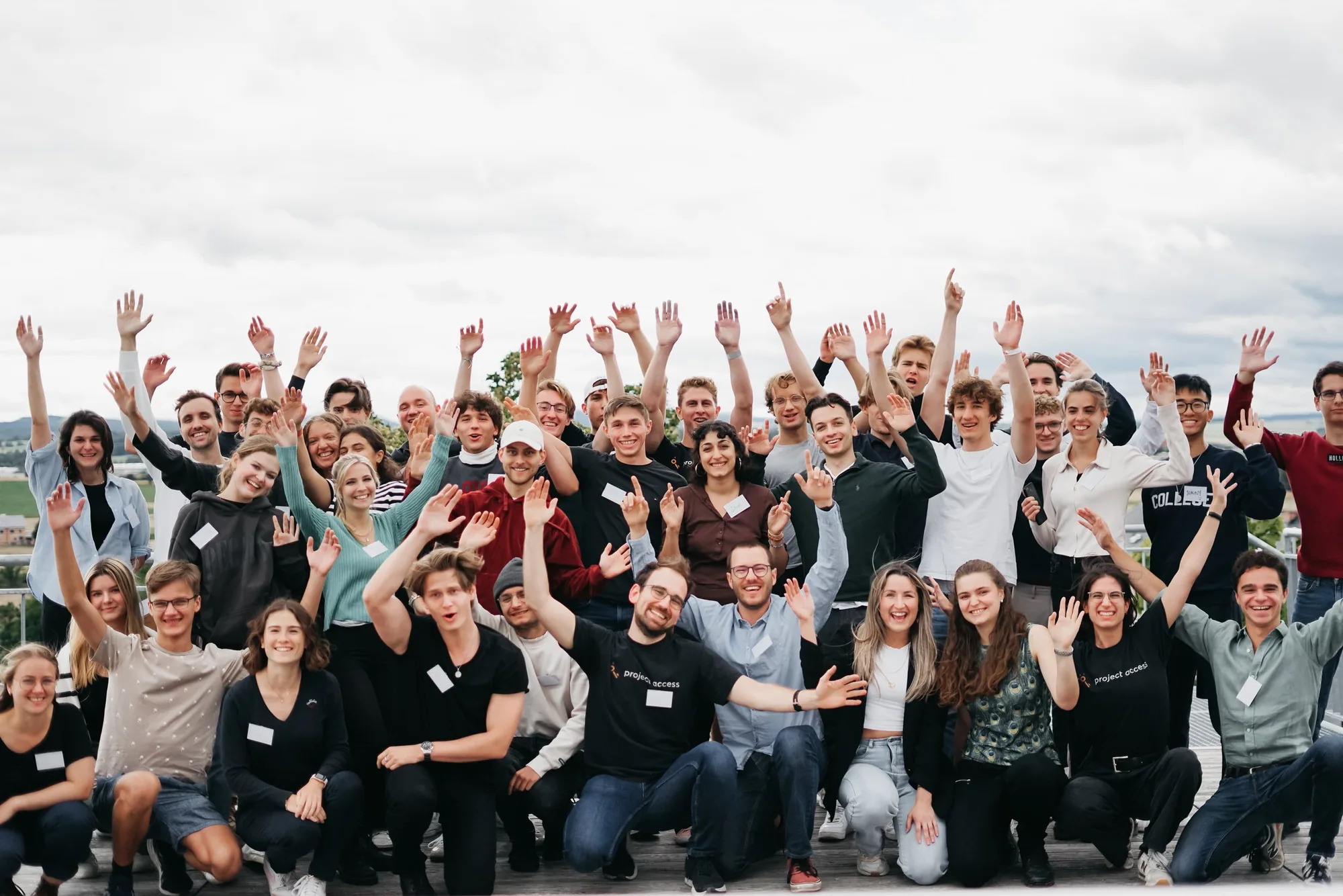 Gruppenfoto vom Project Access Austria Bootcamp mit Teilnehmenden und Mentor:innen